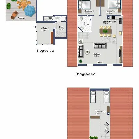 Atelierwohnung Friesenhaus Franke *